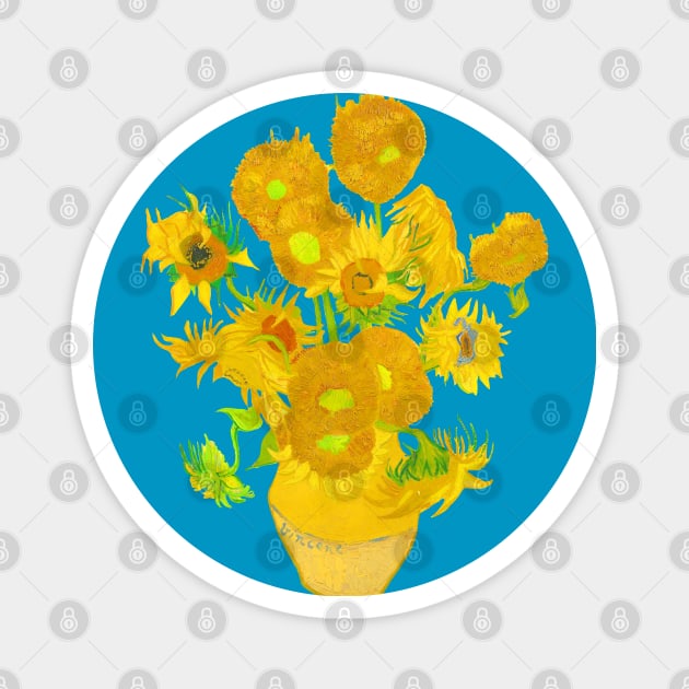 Sunflowers by Van Gogh Magnet by RandomGoodness